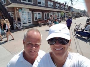 Jack and I enjoying the day on Fire Island.
