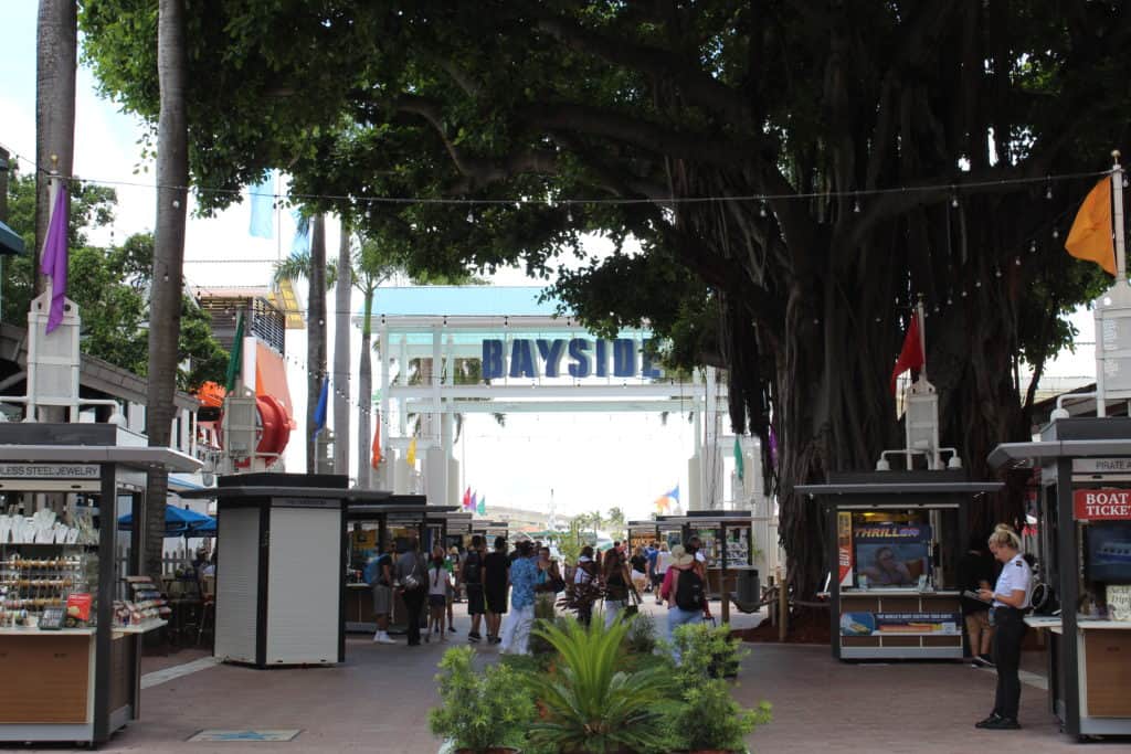 Entrance to Bayside Martketplace in Miami, Florida
