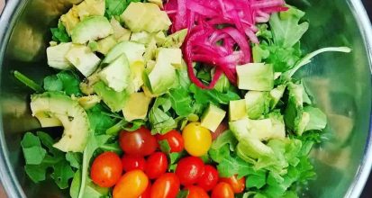 Summer Arugula Salad with Pickled Onions