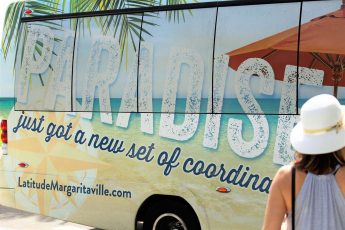 Latitude Margaritaville Daytona Beach paradise bus