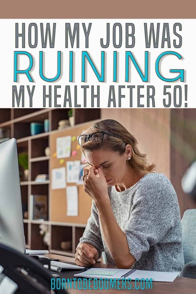 My job was ruining my health Pin