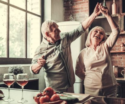Seniors Dancing in Retirement